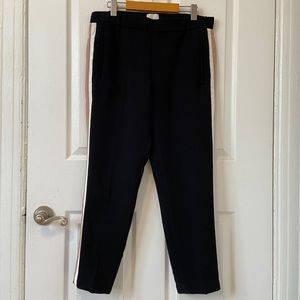 Aritzia Wilfred Black Side Stripe Jogger Trousers